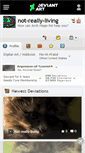 Mobile Screenshot of not-really-living.deviantart.com