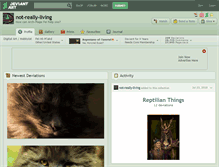 Tablet Screenshot of not-really-living.deviantart.com