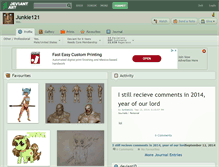 Tablet Screenshot of junkie121.deviantart.com