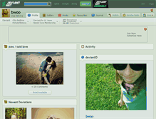 Tablet Screenshot of bwoo.deviantart.com