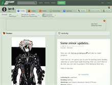 Tablet Screenshot of ian-b.deviantart.com