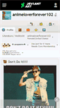 Mobile Screenshot of animeloverforever102.deviantart.com