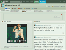 Tablet Screenshot of animeloverforever102.deviantart.com