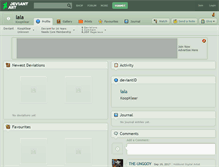 Tablet Screenshot of lala.deviantart.com