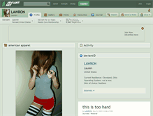 Tablet Screenshot of lawron.deviantart.com