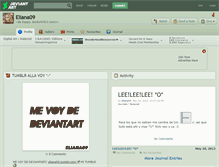 Tablet Screenshot of eliana09.deviantart.com