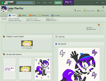 Tablet Screenshot of lyssy-the-fox.deviantart.com