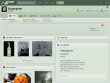 Tablet Screenshot of lizzyargonar.deviantart.com