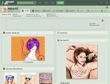 Tablet Screenshot of nekoi-bt.deviantart.com