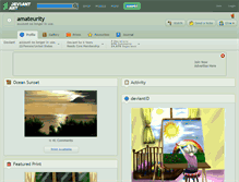 Tablet Screenshot of amateurity.deviantart.com