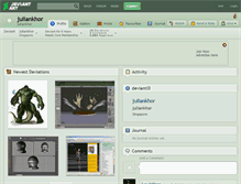 Tablet Screenshot of juliankhor.deviantart.com