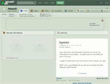Tablet Screenshot of meepeh.deviantart.com