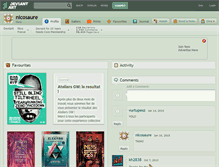 Tablet Screenshot of nicosaure.deviantart.com
