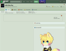 Tablet Screenshot of miki-the-fox.deviantart.com