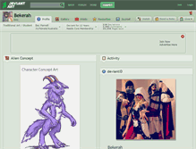 Tablet Screenshot of bekerah.deviantart.com