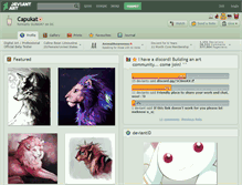 Tablet Screenshot of capukat.deviantart.com