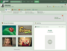 Tablet Screenshot of llekciam.deviantart.com