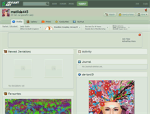 Tablet Screenshot of matilda445.deviantart.com