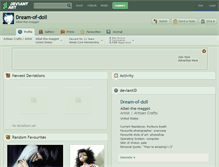 Tablet Screenshot of dream-of-doll.deviantart.com