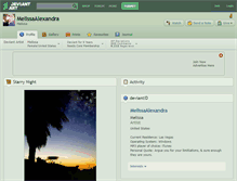 Tablet Screenshot of melissaalexandra.deviantart.com