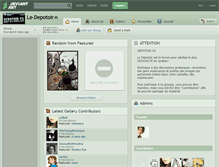 Tablet Screenshot of le-depotoir.deviantart.com