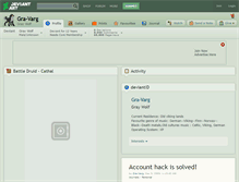 Tablet Screenshot of gra-varg.deviantart.com