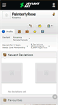 Mobile Screenshot of painterlyrose.deviantart.com