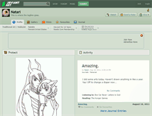 Tablet Screenshot of natari.deviantart.com