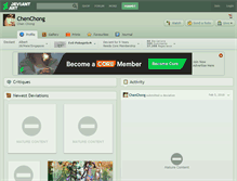 Tablet Screenshot of chenchong.deviantart.com
