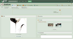 Desktop Screenshot of kindoffreak.deviantart.com