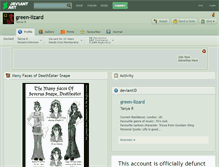 Tablet Screenshot of green-lizard.deviantart.com