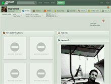 Tablet Screenshot of marlonoz.deviantart.com
