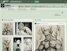 Tablet Screenshot of jungarts.deviantart.com