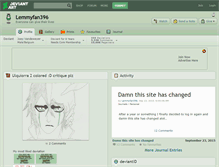 Tablet Screenshot of lemmyfan396.deviantart.com