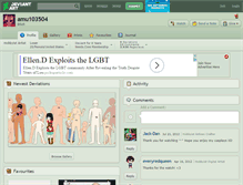 Tablet Screenshot of amu103504.deviantart.com