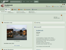 Tablet Screenshot of krydenrock.deviantart.com