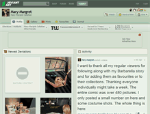 Tablet Screenshot of mary-margret.deviantart.com