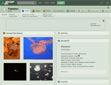 Tablet Screenshot of flameow.deviantart.com