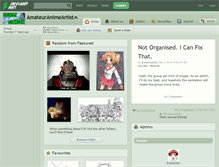 Tablet Screenshot of amateuranimeartist.deviantart.com