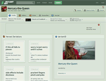 Tablet Screenshot of mercury-the-queen.deviantart.com