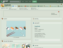 Tablet Screenshot of headvoid.deviantart.com