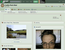 Tablet Screenshot of cuddly-poem-bear.deviantart.com