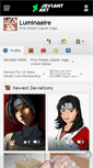 Mobile Screenshot of luminaaire.deviantart.com