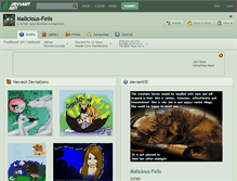 Tablet Screenshot of malicious-felis.deviantart.com