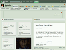 Tablet Screenshot of darkraike.deviantart.com