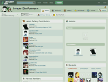 Tablet Screenshot of invader-zim-forever.deviantart.com