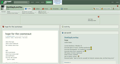 Desktop Screenshot of dontsayiloveyou.deviantart.com