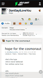 Mobile Screenshot of dontsayiloveyou.deviantart.com