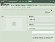 Tablet Screenshot of kapranos.deviantart.com