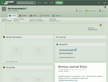 Tablet Screenshot of deviousmosaics.deviantart.com